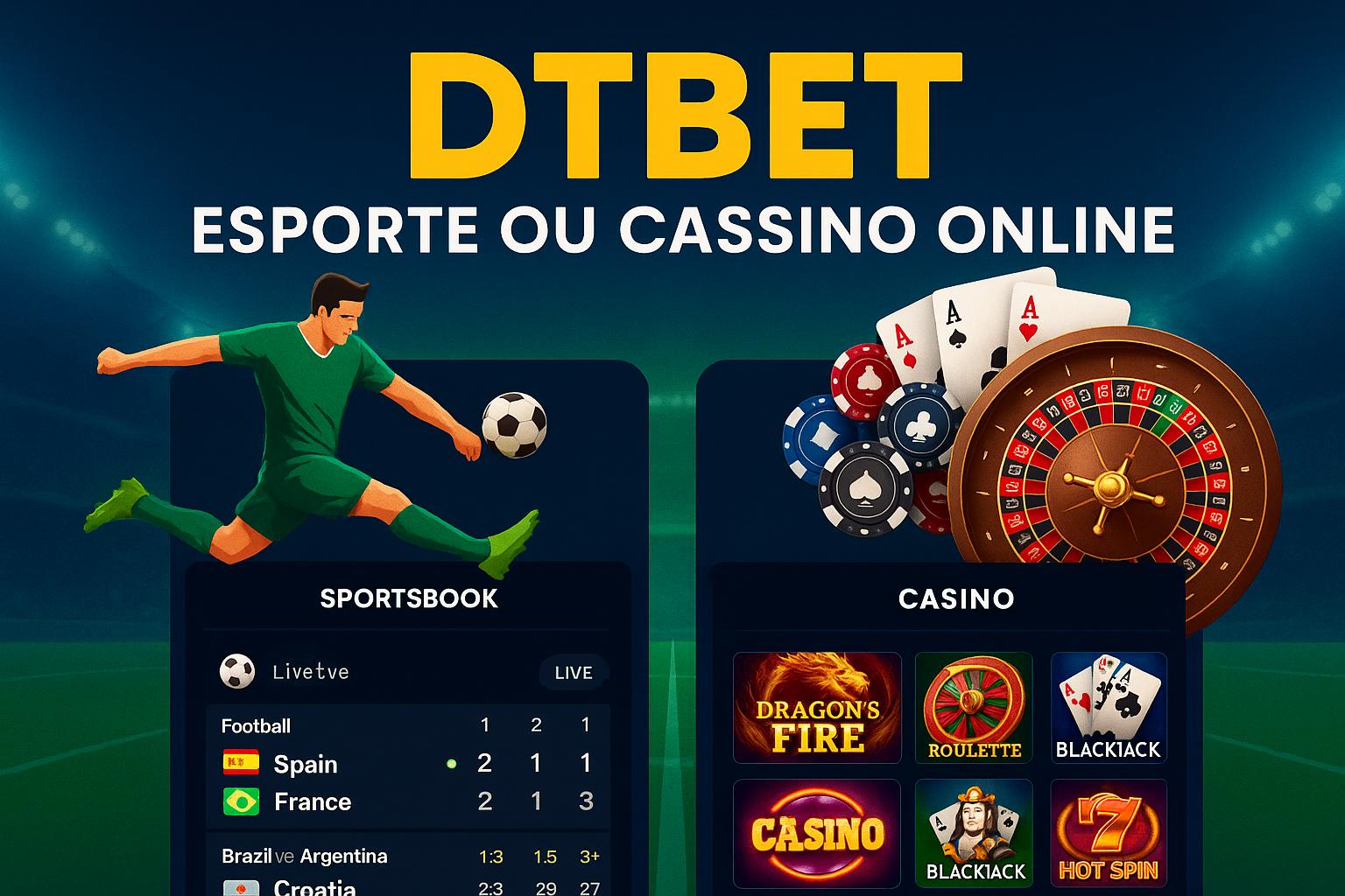 Aposte em apostas esportivas no cassino online DTBET